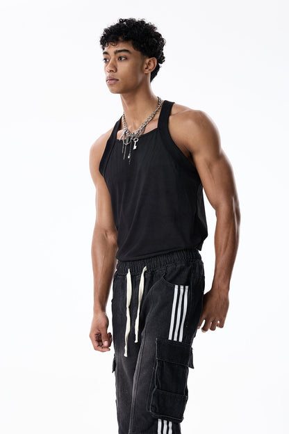 Jet Thread Sleeveless Top BLack