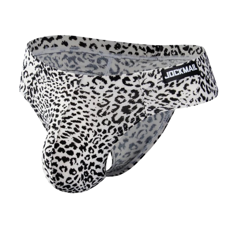 Jockmail Leopard Sizzle Thong