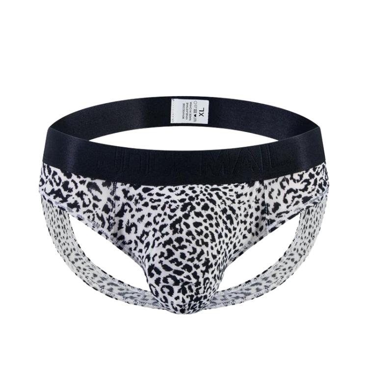Jockmail Leopard Sizzle Thong
