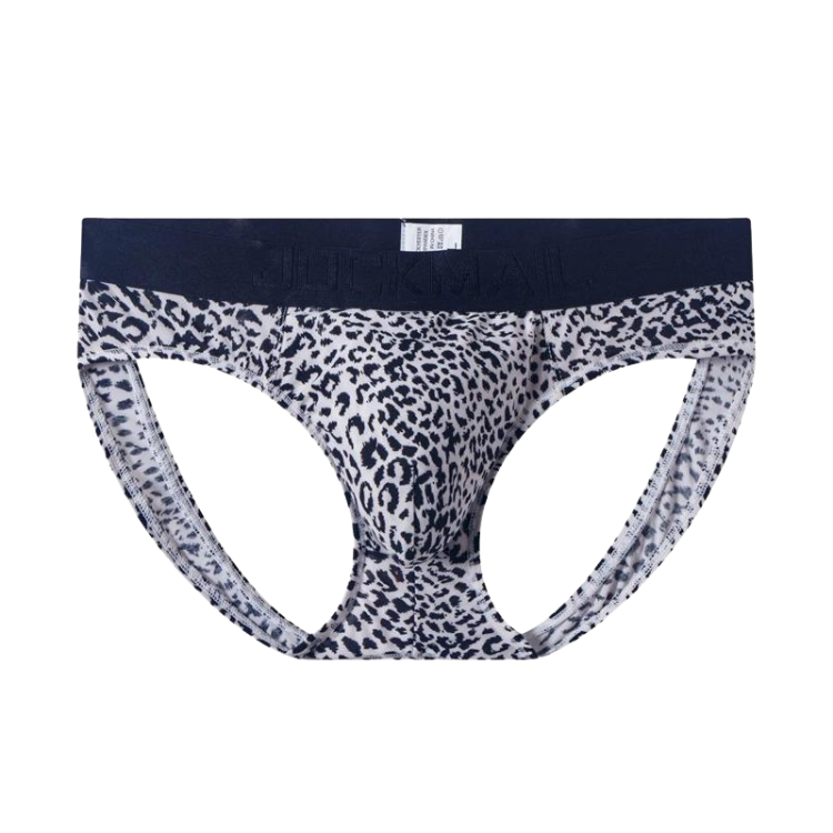 Jockmail Leopard Sizzle Thong