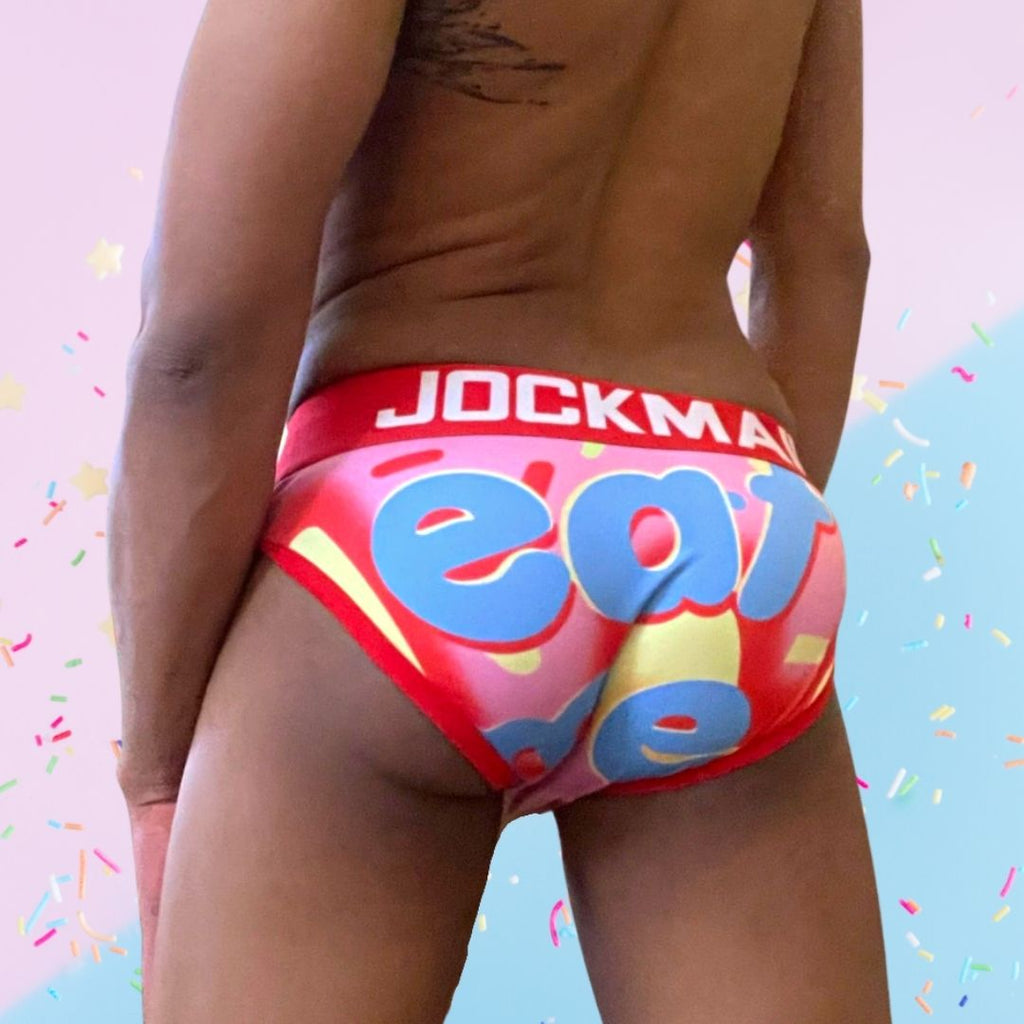 Jockmail Pink Eat Briefs