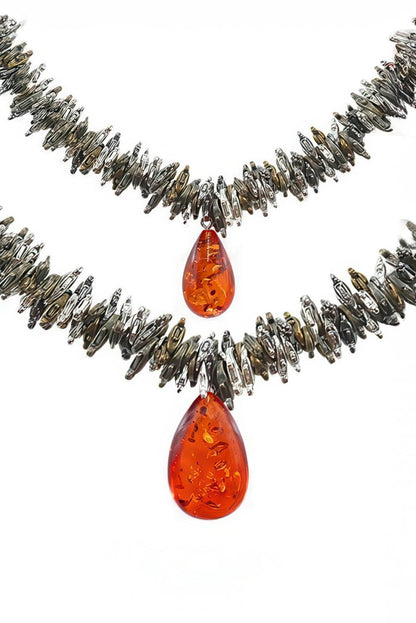 Amber Pendant Necklace