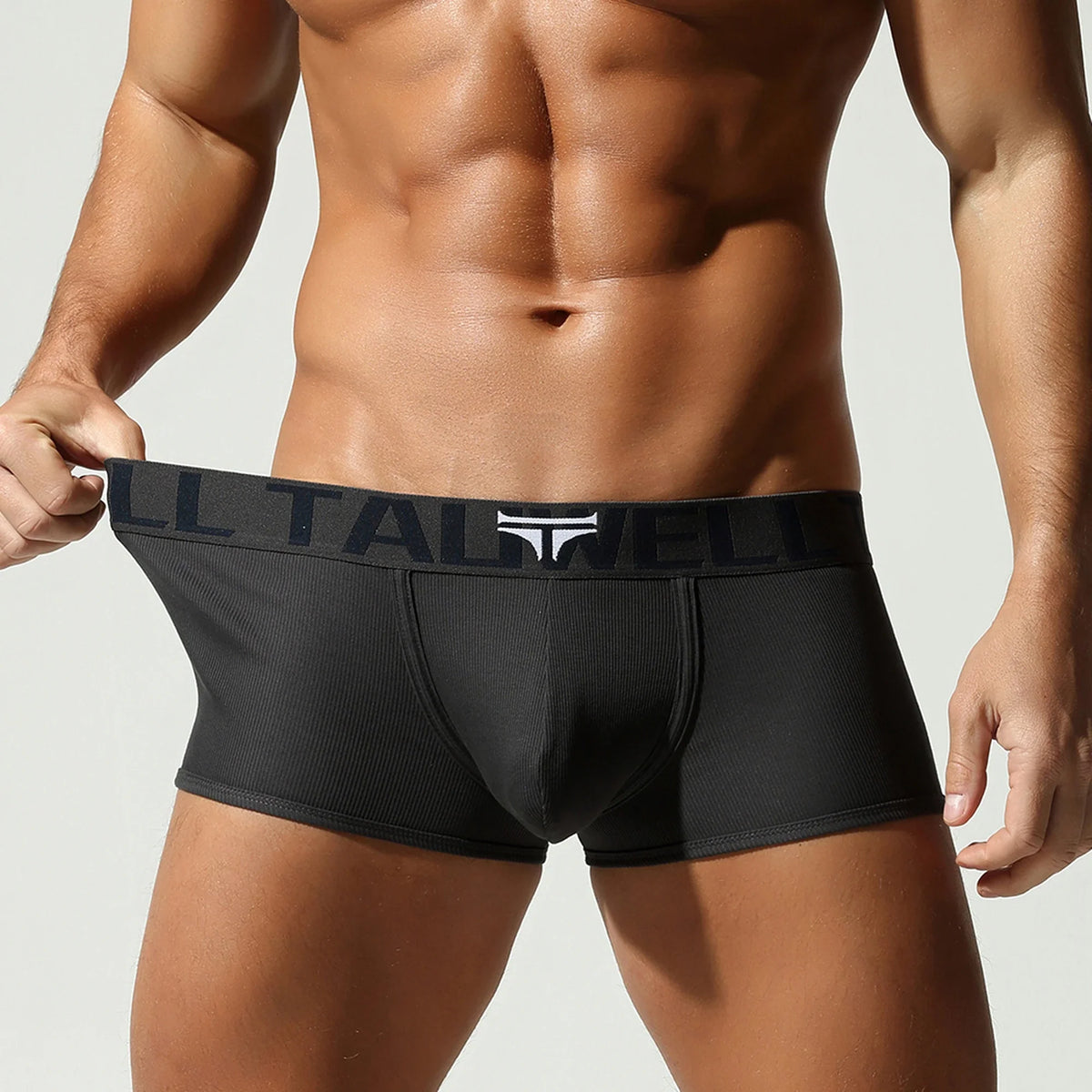 Men's Solid Color Boxer Briefs , Cotton Comfort