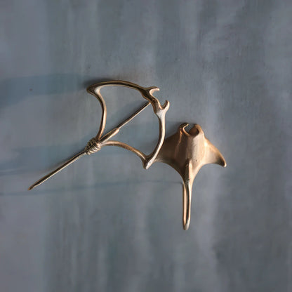 Artisan Manta Ray Dangle Earrings – Unique Ocean Series Design