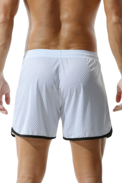 Men's Hooded Tank Top & Shorts Set – Mesh Cutout, Breathable & Lightweight