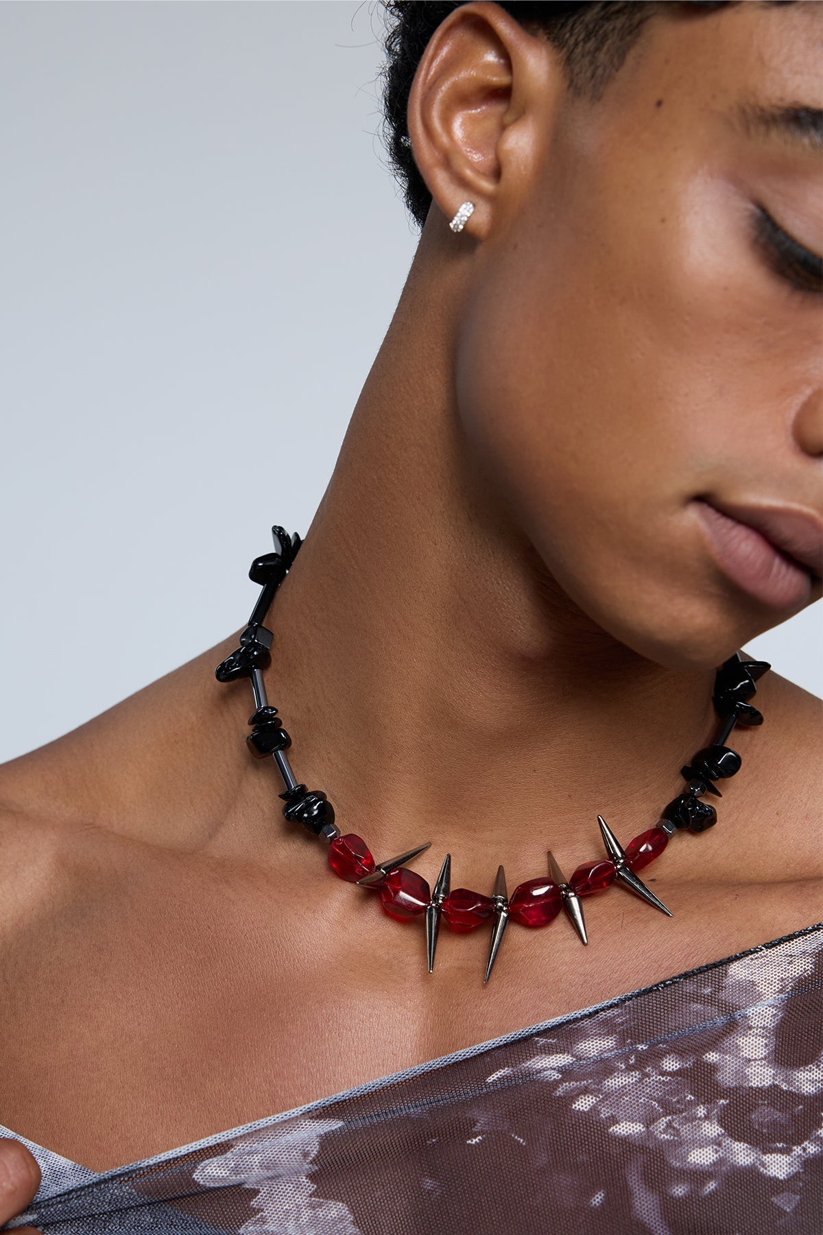 Kinetic Loop Punk Necklace