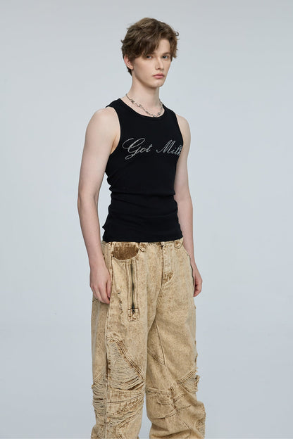 Kinetic Spectrum Rhinestone Tank Top