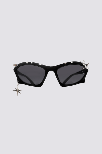 Kinetic Tint Studded Sunglasses Black