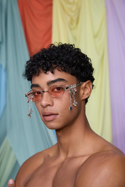 Kinetic Veil Chain Sunglasses