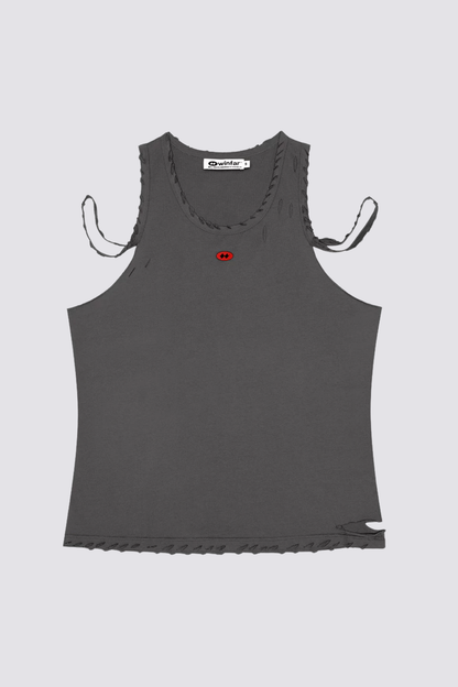Kinetic Void Ripped Print Tank Top