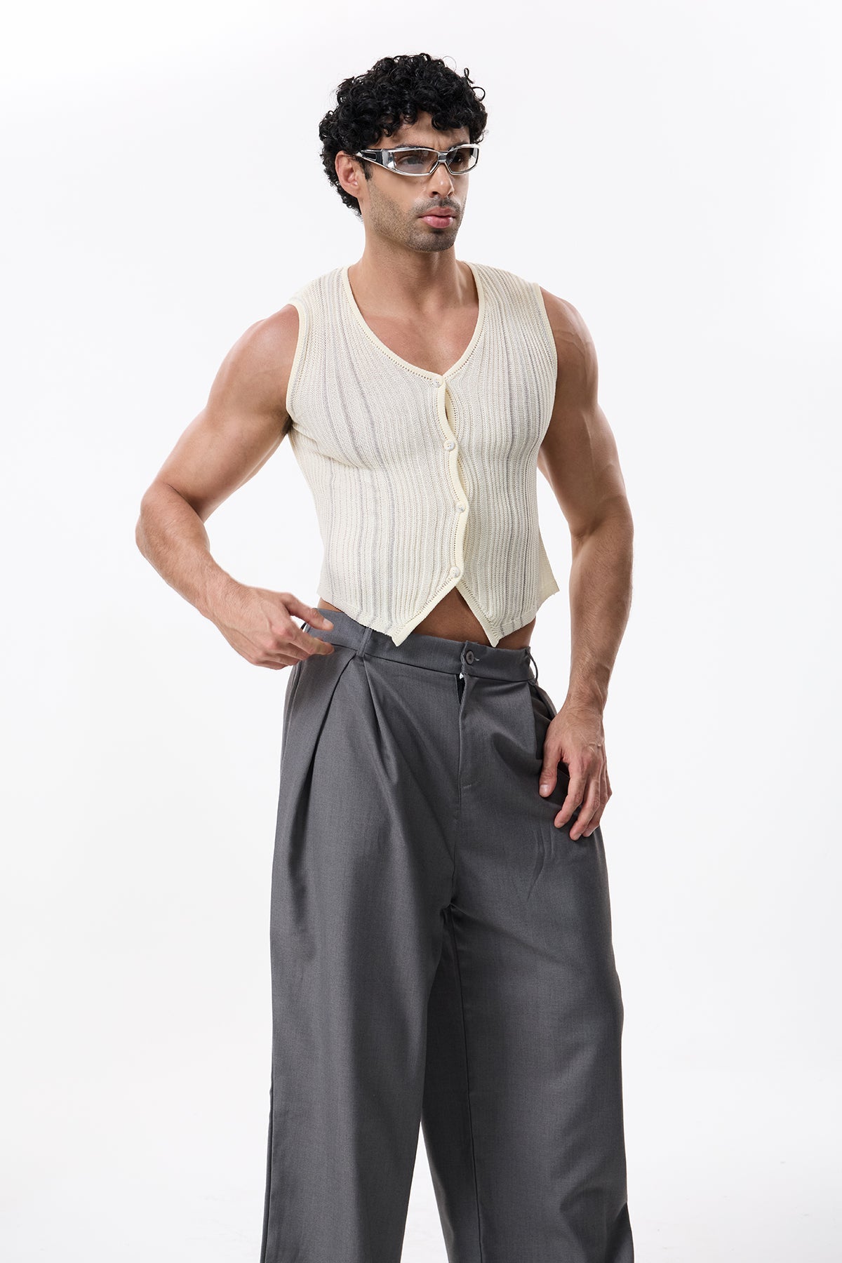 Knit Path Sleeveless Top