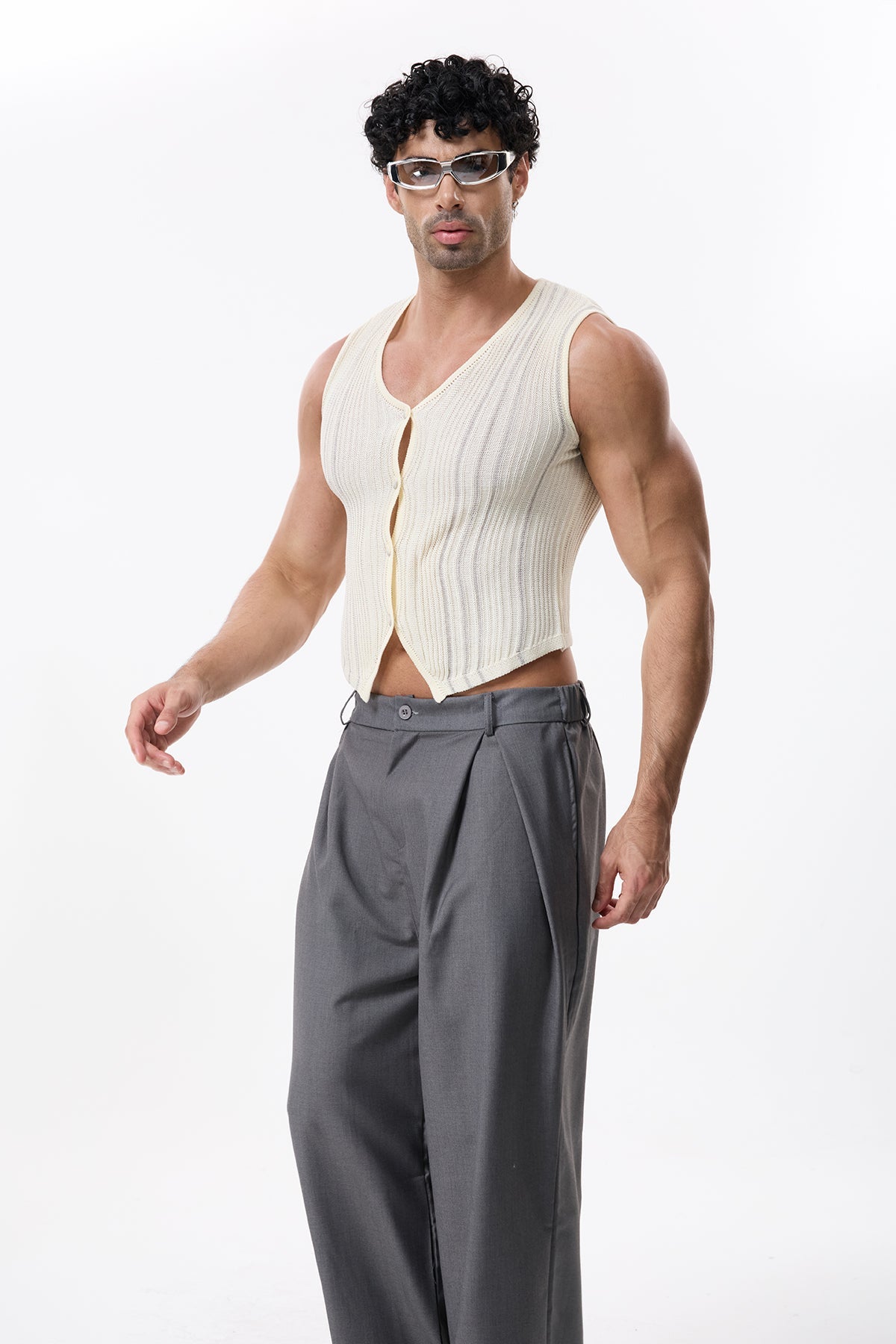 Knit Path Sleeveless Top