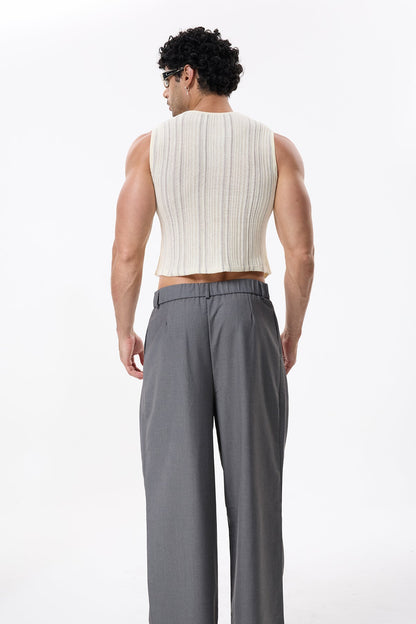 Knit Path Sleeveless Top