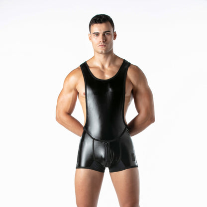 LEADER FETISH Brut Singlet Black
