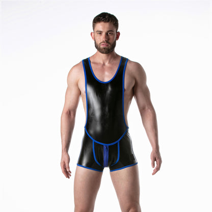 LEADER FETISH Brut Singlet Blue