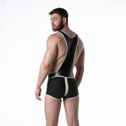 LEADER FETISH Brut Singlet White