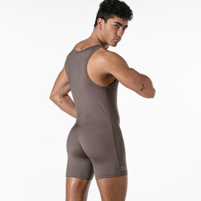 LEADER Sports Singlet Taupe