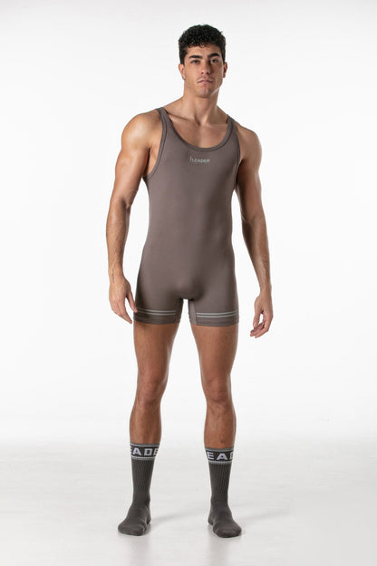 LEADER Sports Singlet Taupe