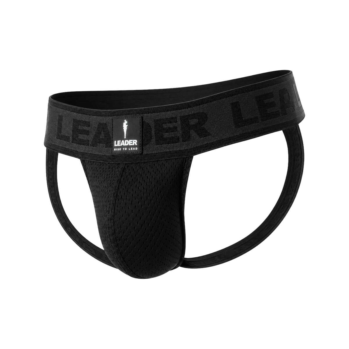 LEADER Sports Mesh Jockstrap Black
