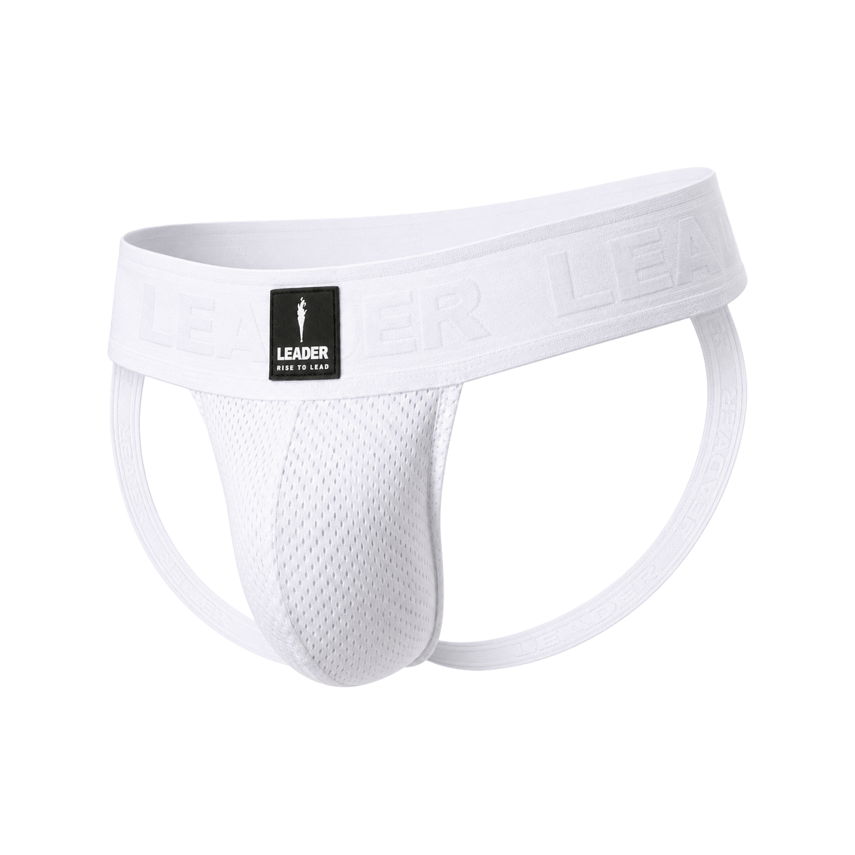 LEADER Sports Mesh Jockstrap White