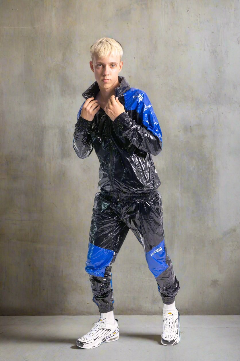EYES UP - black / blue - JACKET - NYLON