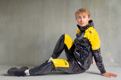 EYES UP - black / yellow - JACKET - NYLON