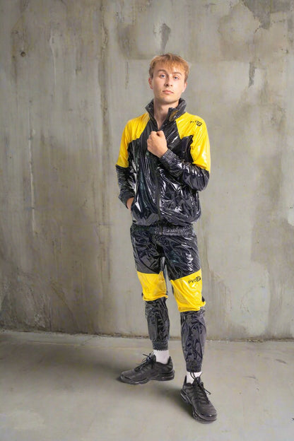 EYES UP - black / yellow - PANTS - NYLON