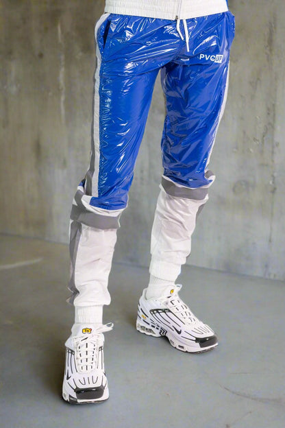 SHINE UP - white / blue / reflective - PANTS - NYLON