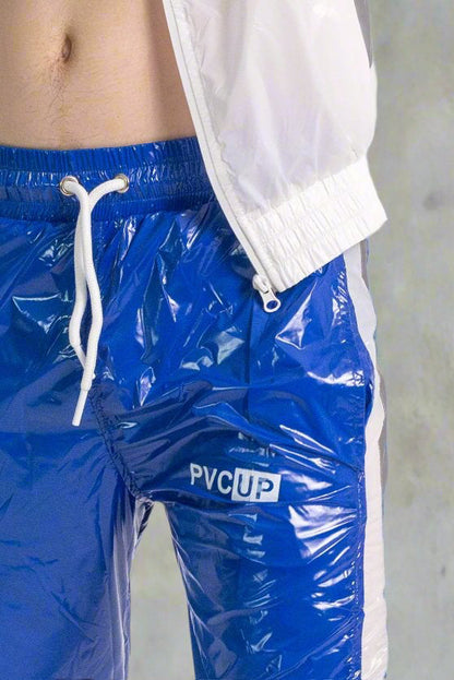 SHINE UP - white / blue / reflective - PANTS - NYLON