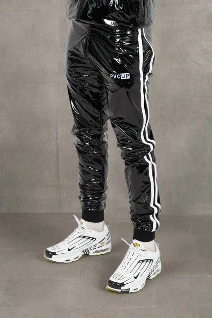 TOUCH UP - black / white - PANTS - PVC