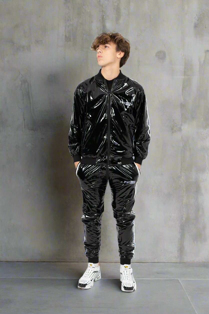 TOUCH UP - black / white - PANTS - PVC