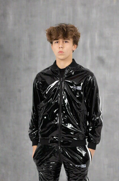TOUCH UP - black / white - JACKET - PVC