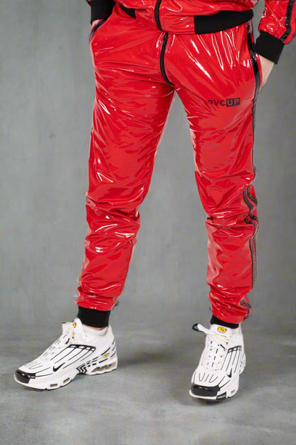 TOUCH UP - red / black - PANTS - PVC