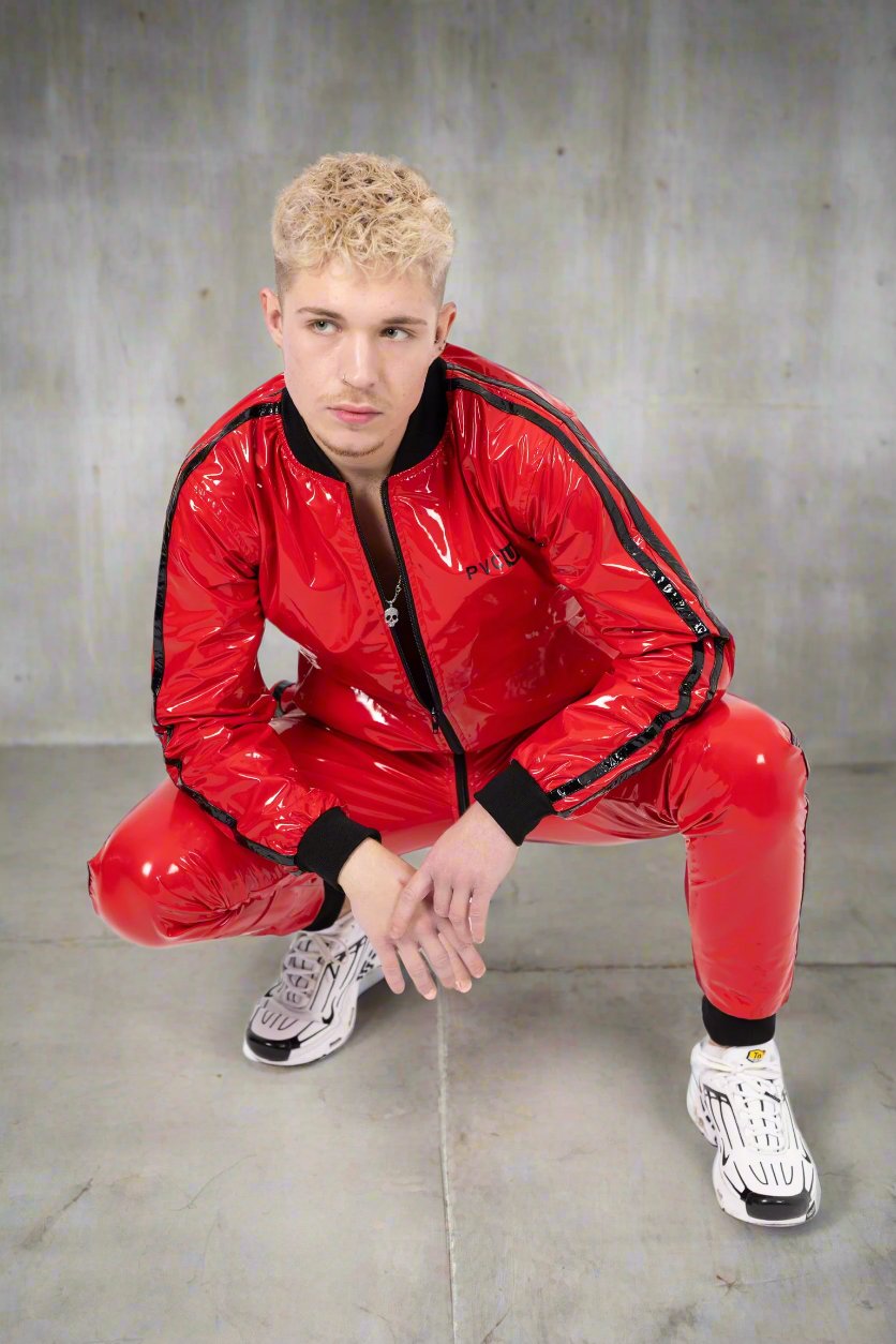 TOUCH UP - red / black - PANTS - PVC