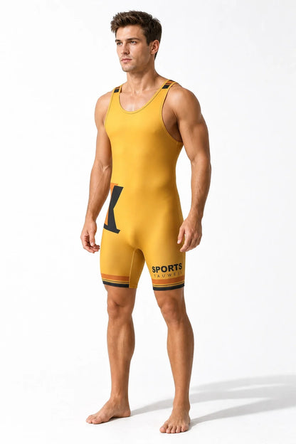 Men's Athletic Training Bodysuit