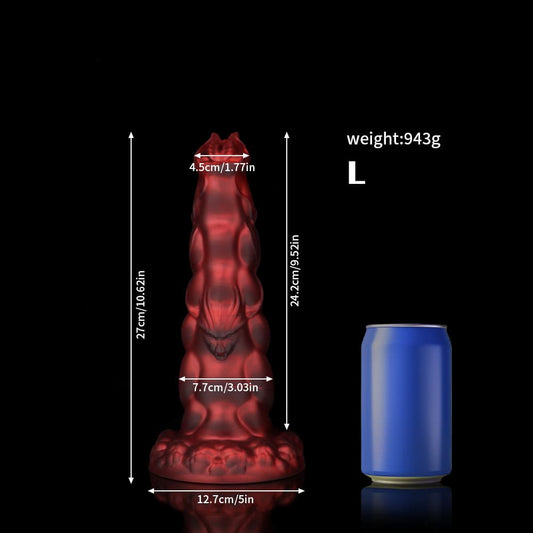 Crimson Fantasy Knot Dildo – Sphinx Edition