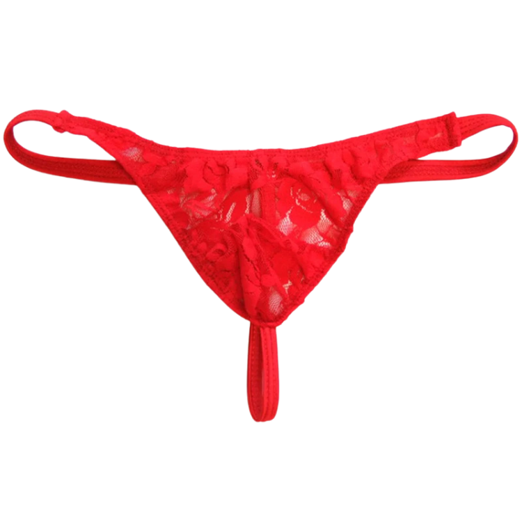 Lace That Pops For Power Bottoms Thong