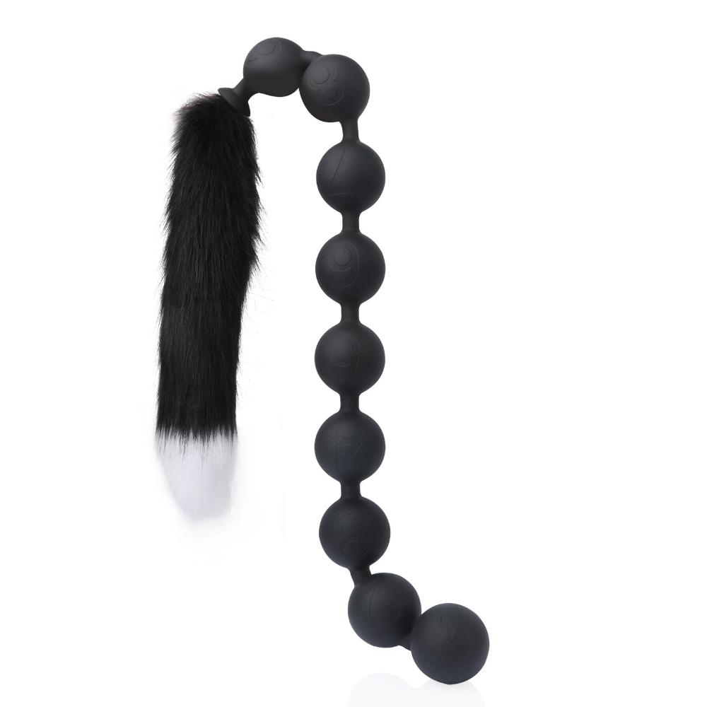 Nine Realms - Large Anal Beads - 9 Balls With Tail - Deep Anal Toy