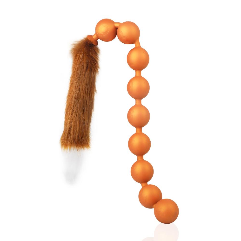 Nine Realms - Large Anal Beads - 9 Balls With Tail - Deep Anal Toy