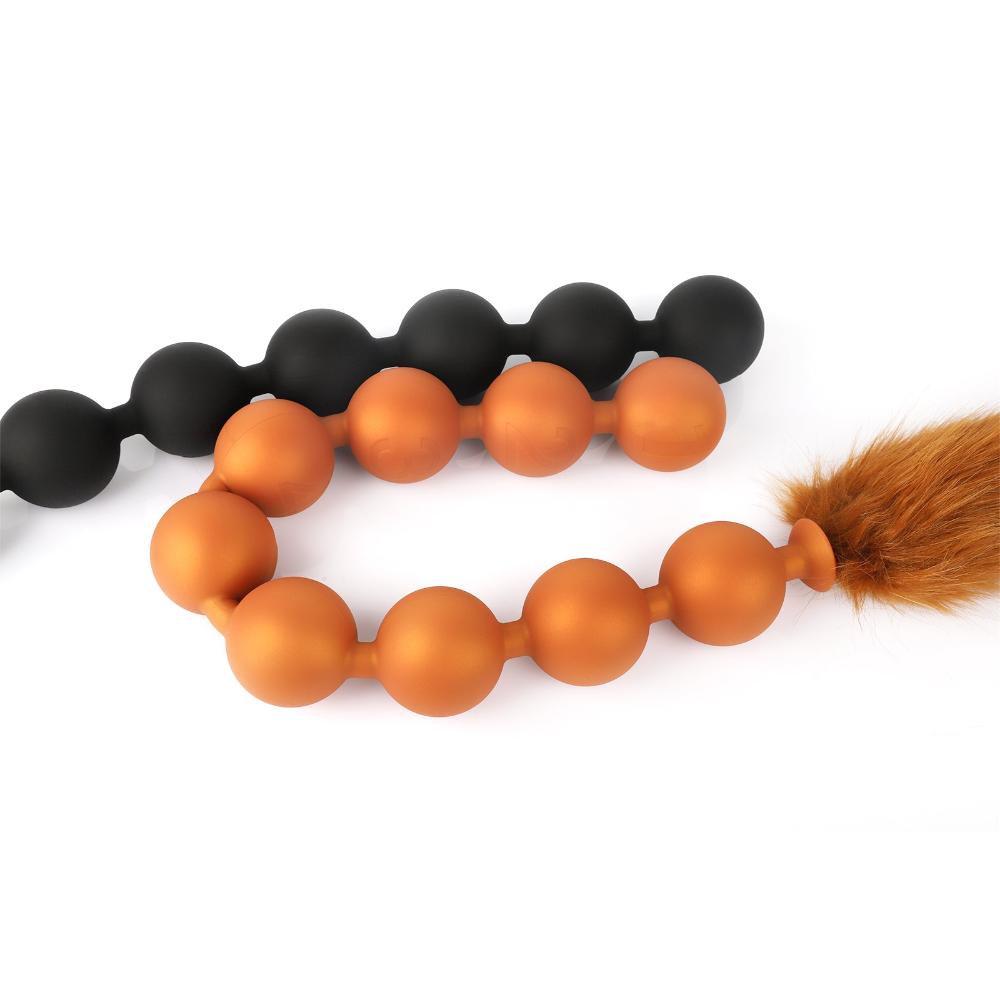 Nine Realms - Large Anal Beads - 9 Balls With Tail - Deep Anal Toy