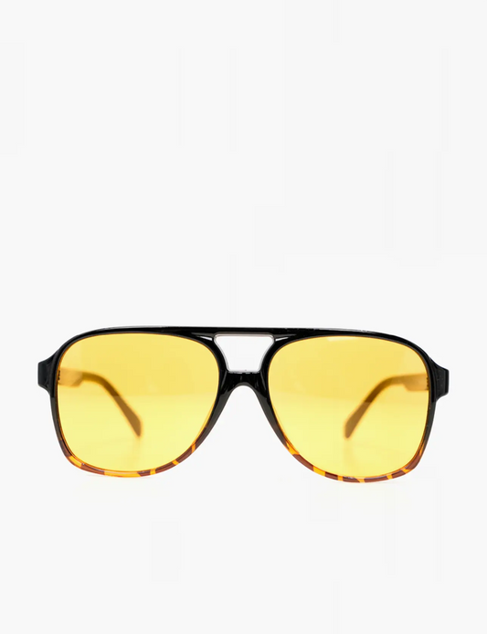 ALEX AVIATOR SUNGLASSES - DEMI / YELLOW