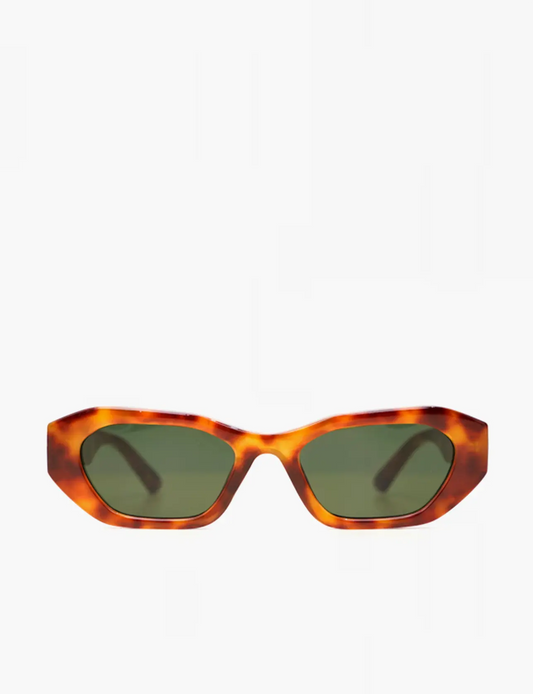 RYDER SQUARE FRAME SUNGLASSES - TURTLE / BLACK