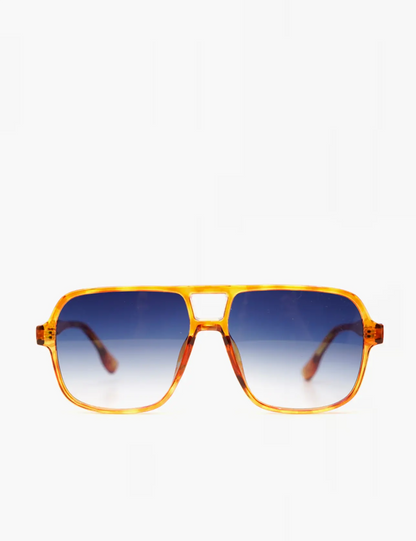 XANDER AVIATOR SUNGLASSES - DEMI / BLUE