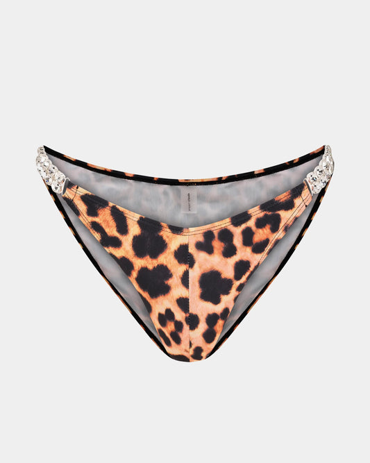 Diamond Razor Swim Brief - Leopard
