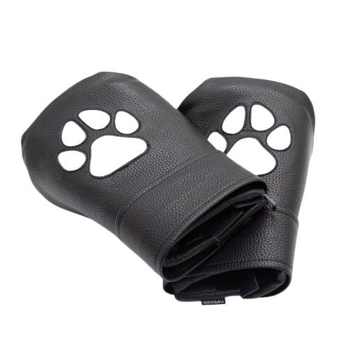 Leather Puppy Paw Mittens
