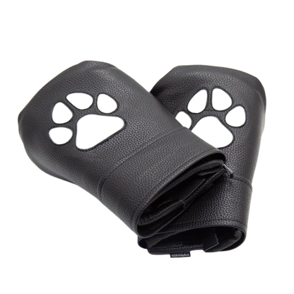 Leather Puppy Paw Mittens