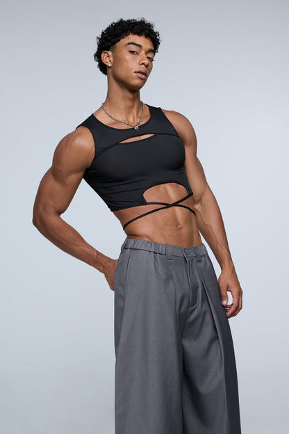Lifted Boundary Cutout Crop Top