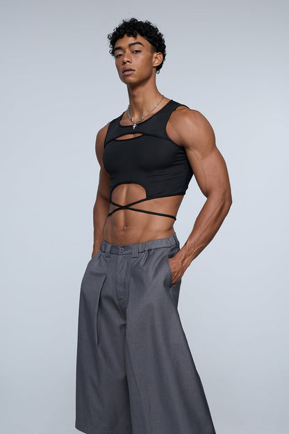 Lifted Boundary Cutout Crop Top