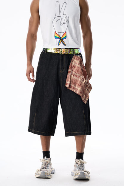 Light Storm Denim Capri Pants