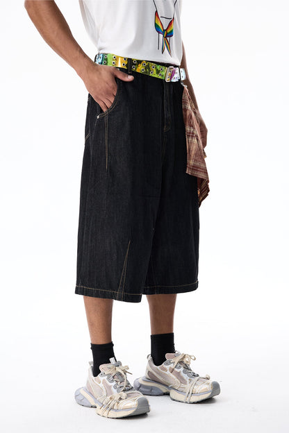 Light Storm Denim Capri Pants
